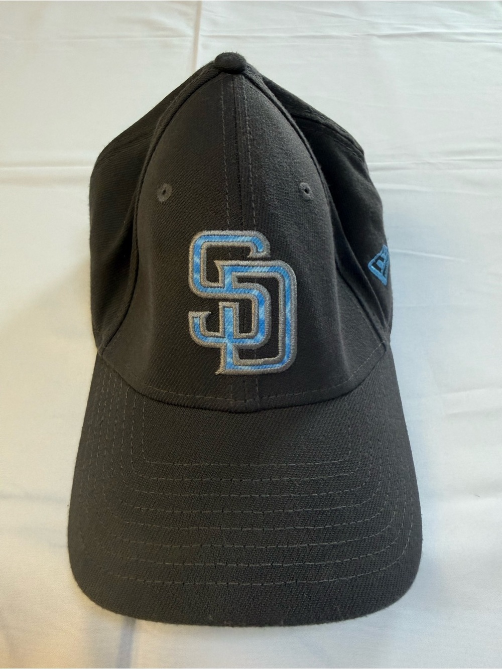 New Era Gray Cap with Blue Tie-Dye Visor - S/M